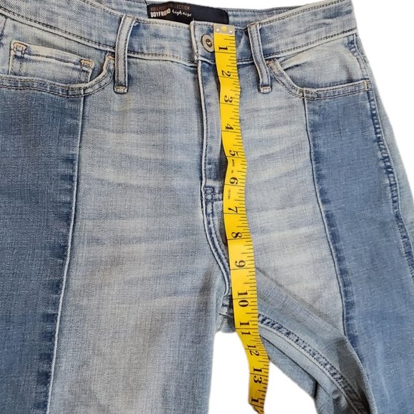 Hollister Boyfriend Highrise Distressed Multicolor Front Jeans Size 1W 25 - Picture 4 of 8